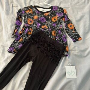 Kids Halloween Spider Web Matching Set